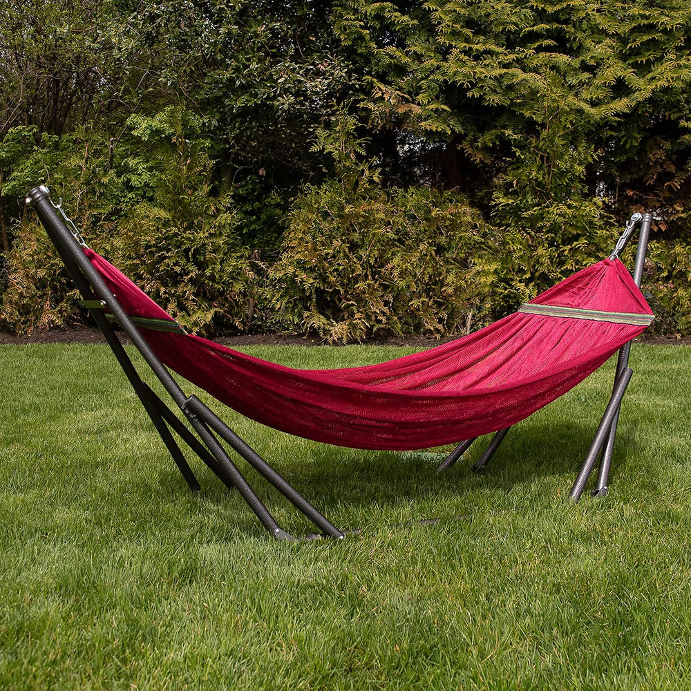 Best Home Fashion Portable Hammock with Collapsible Steel Stand, 450 lbs Capa...