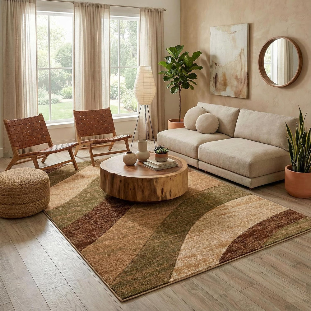 Well Woven Good Vibes Cecilia Multi Color Brown 5'3" x 7'3"...