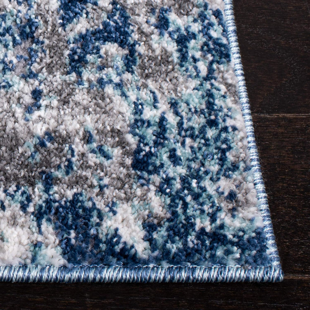 SAFAVIEH Aston Collection Area Rug - 10' x 14', Navy & Grey, Mode...