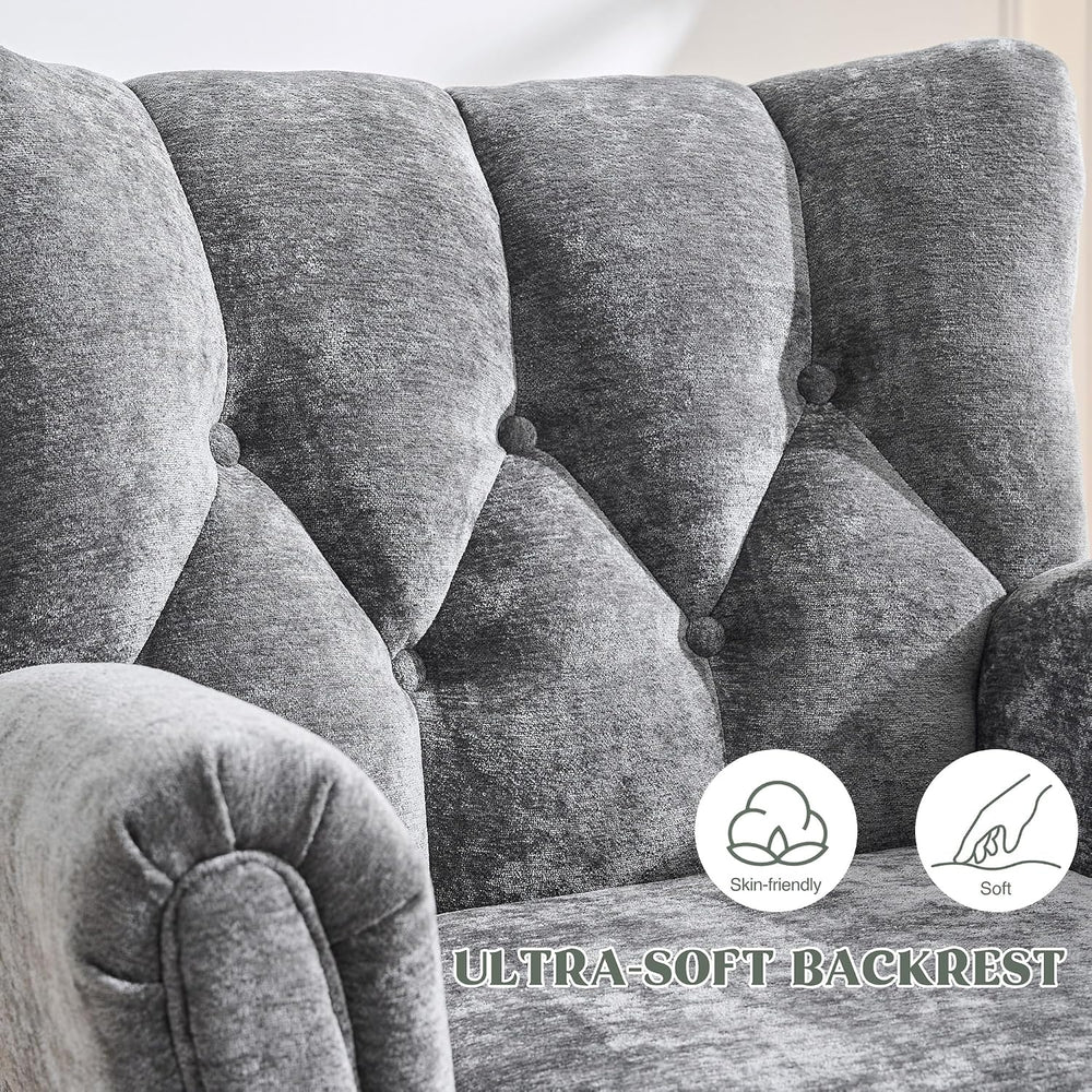 Wingback Accent Chairs for Living Room, Mid-Century Modern Living Room Chairs...