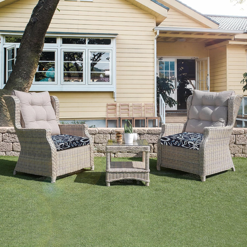 Outdoor Chair Cushions, Set of 4, 24"*24"*4", Water Resistant,...