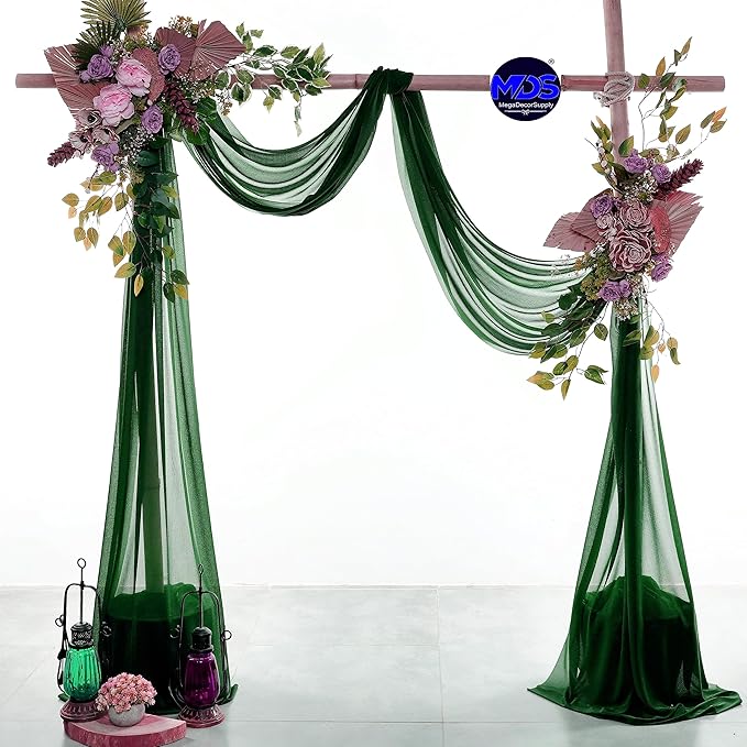 MDS Halloween Chiffon Draping Fabric - 2 Panel, 30" Wide x 30ft Long - S...