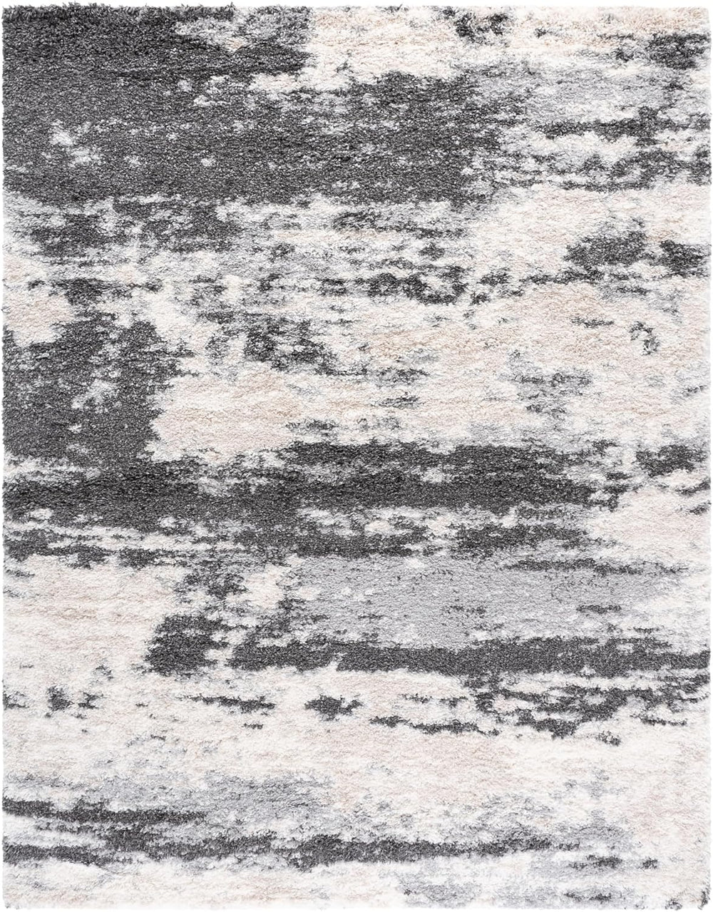 SAFAVIEH Area Rug 10x14 - Fontana Shag Collection - Large - Grey & Ivory,...