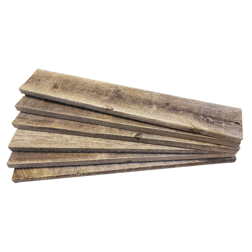 Rustic Weathered Reclaimed Wood Planks for DIY Crafts, Projects and Decor (6 ...