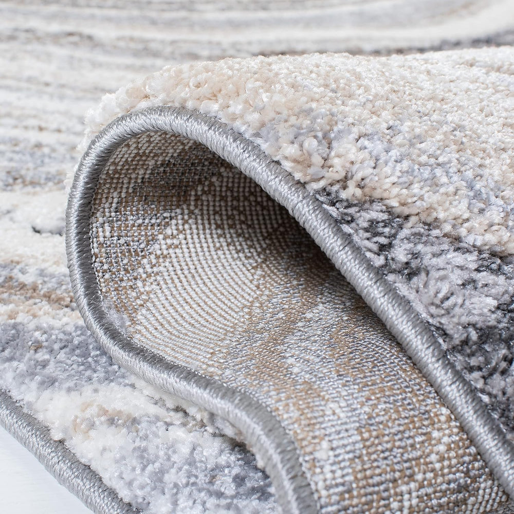 SAFAVIEH Cyrus Shag Collection Area Rug - 9' x 12', Ivory & Grey,...