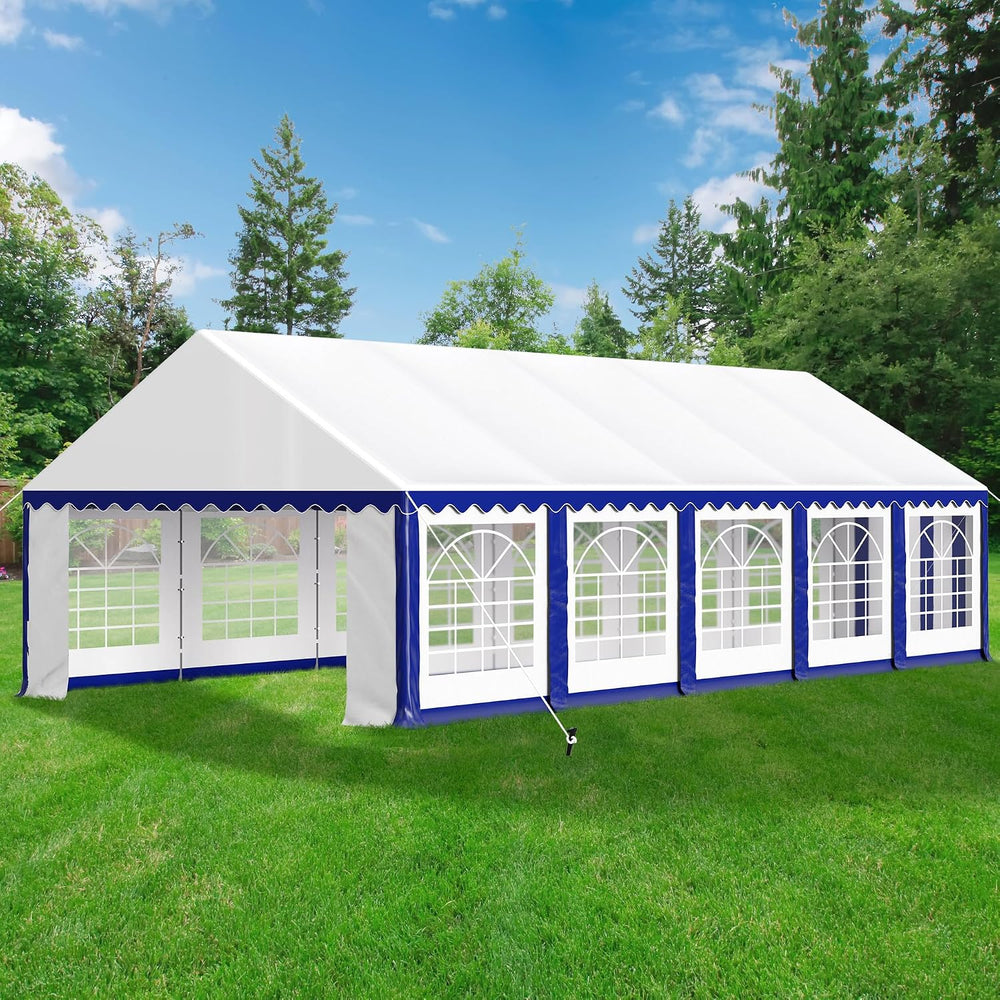 GREEN PARTY 16x32 ft Party Tent Heavy Duty, Outdoor Wedding Commercial Tent