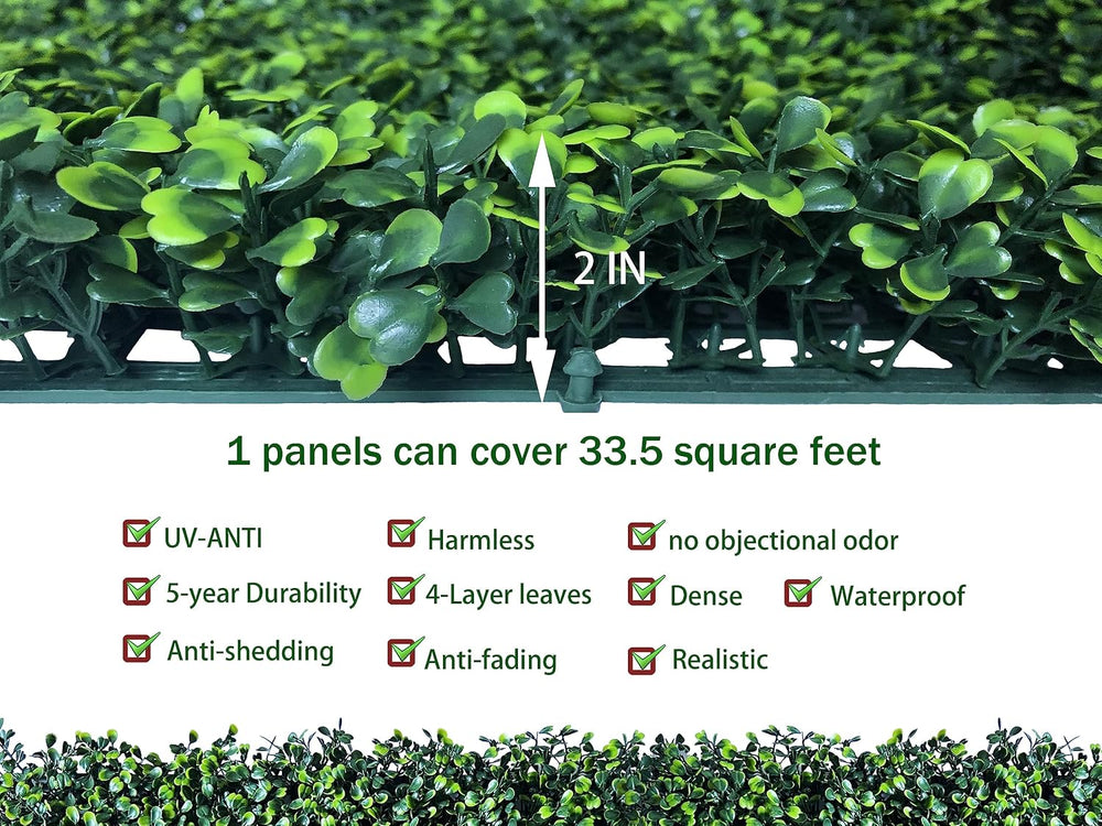 ODTORY Artificial Ivy Privacy Fence Wall Screen: 40X120 in (33.5 sqft)