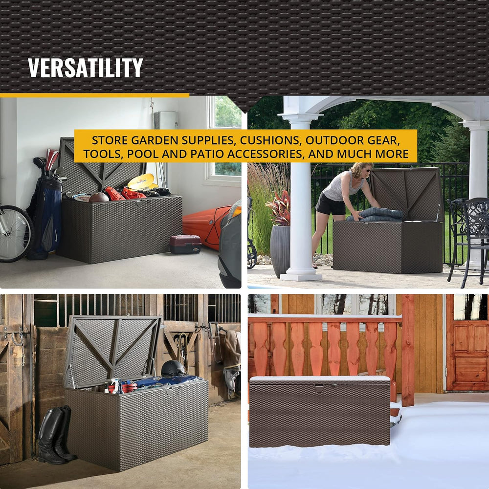 Arrow 4' x 2' x 2' Spacemaker Espresso 134 Gallon Hot-Dipped Galv...