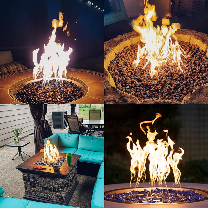 Skyflame 24-Inch Round Stainless Steel Fire Pit Jet Burner Ring