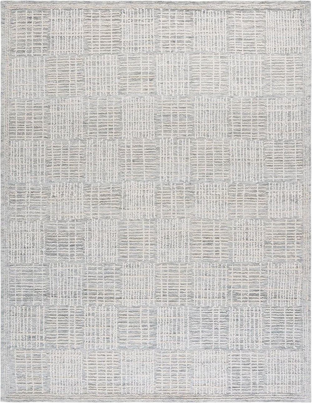 SAFAVIEH Area Rug 8x10 - Abstract Collection - Large - Grey & Ivory, Hand...