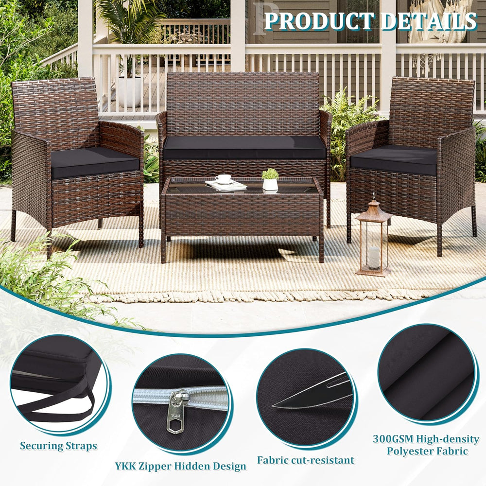 3 Pack Outdoor Patio Cushions Replacement Covers Waterproof