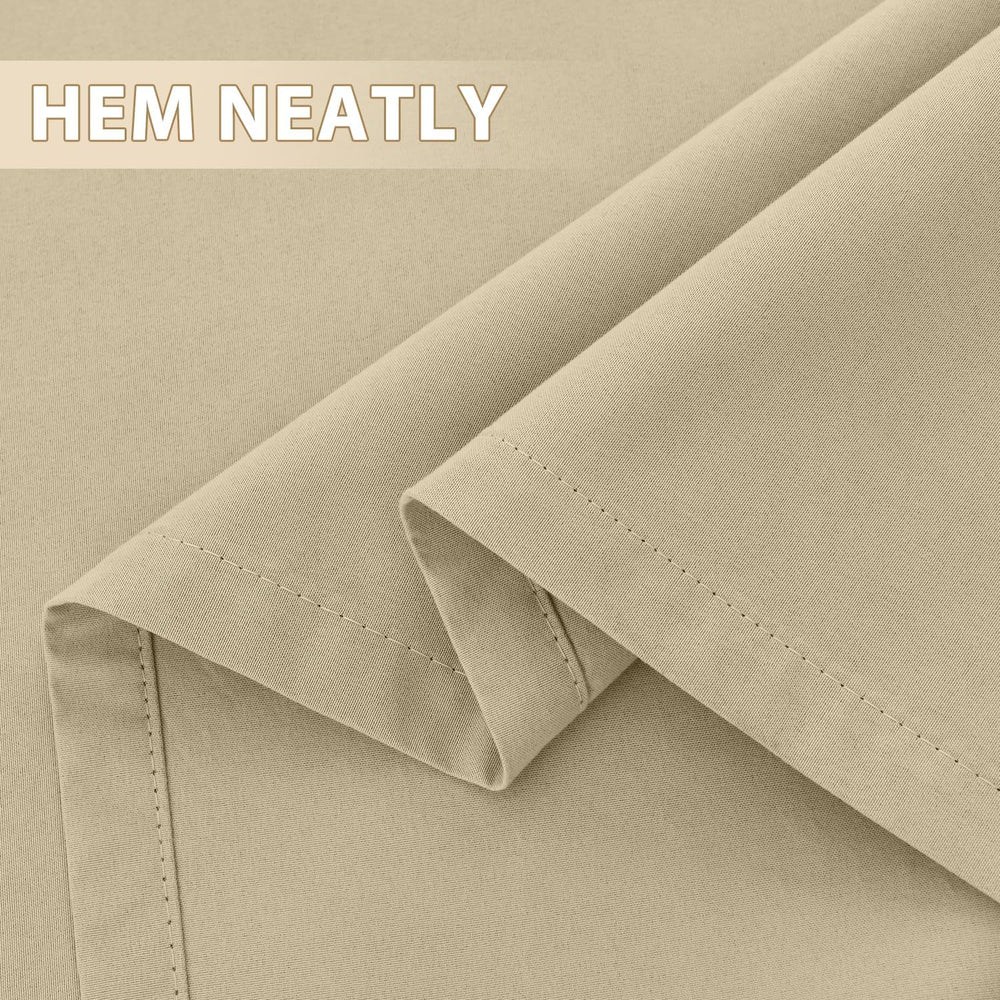 HDCAXKJ Waterproof Outdoor Curtains for Patio with Zipper Top & Bottom Gr...