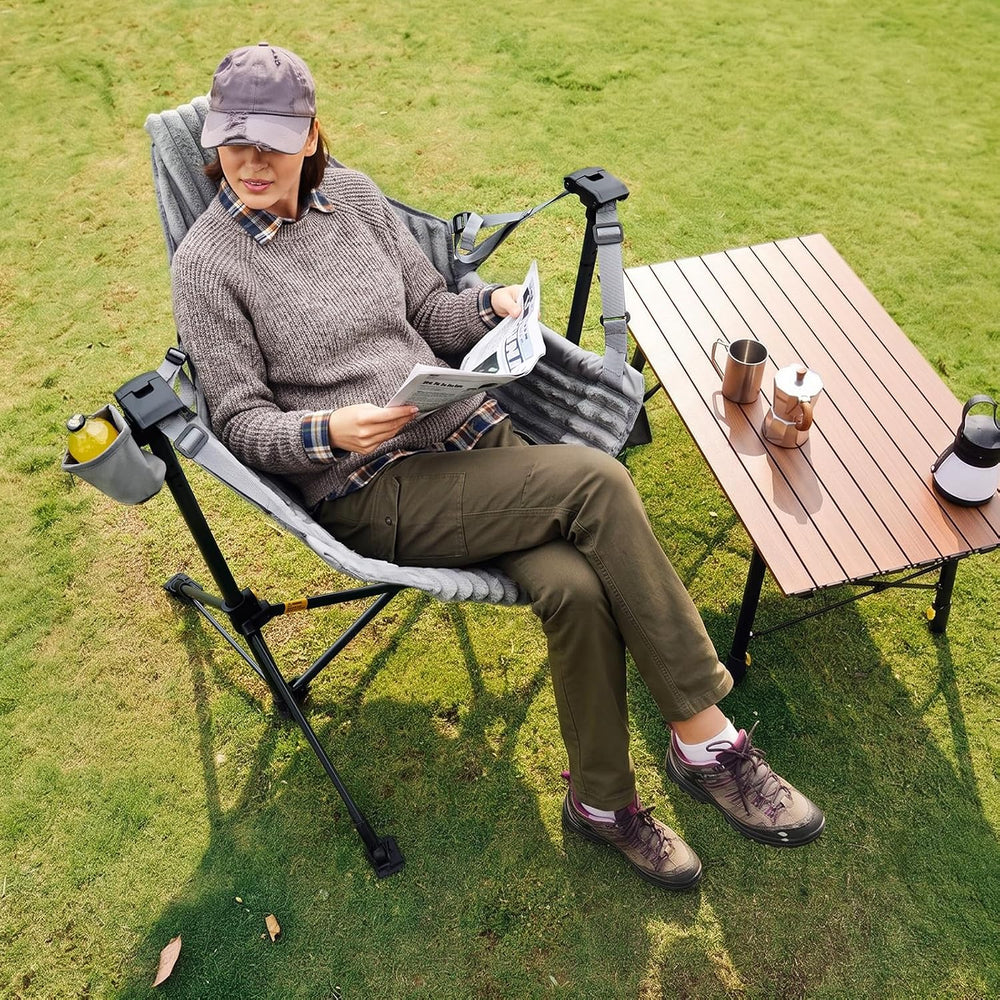 Portal Hammock Camping Chair,Adjustable Recline Backrest,Grey