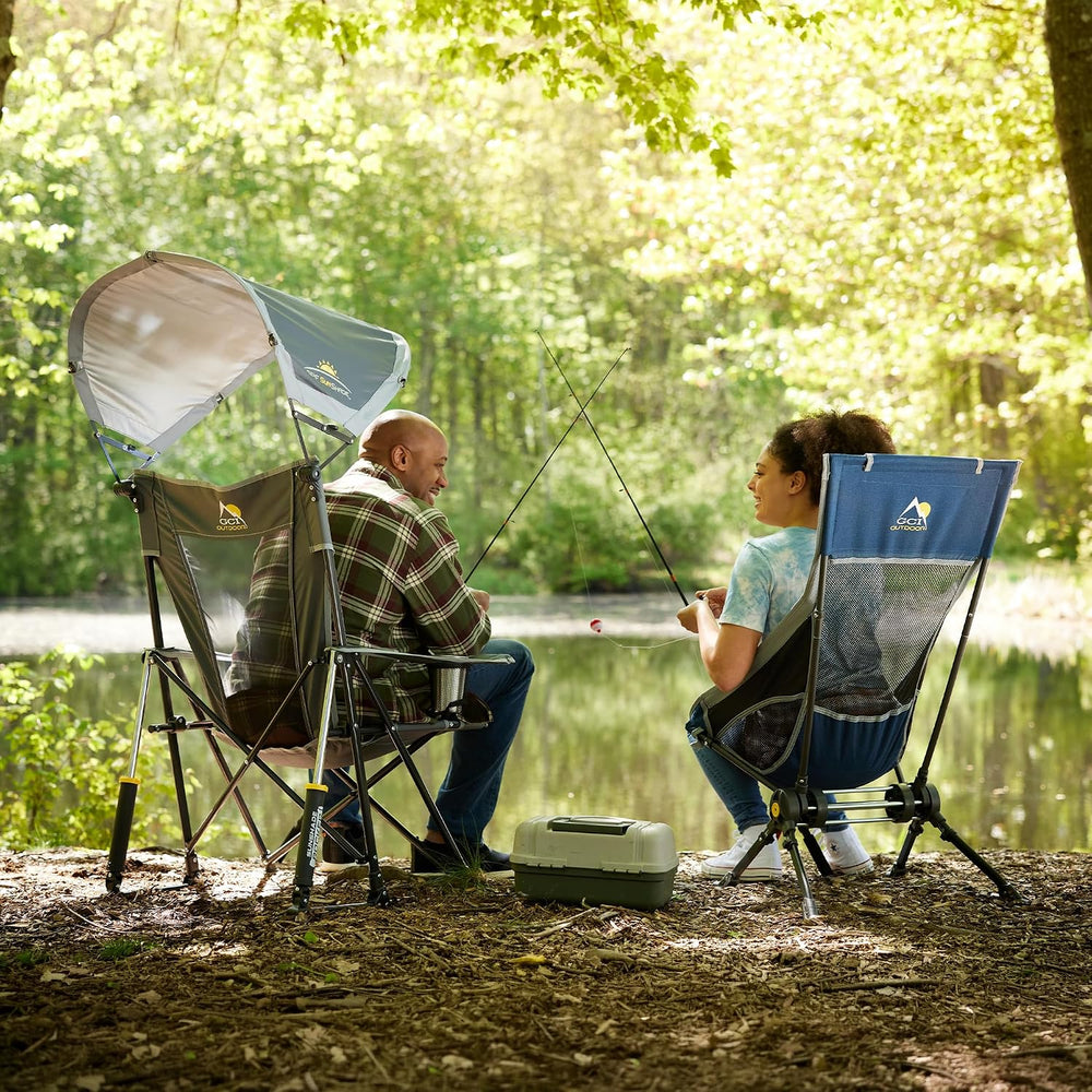 GCI Outdoor Sunshade Rocker Outdoor Rocking Chair with Canopy