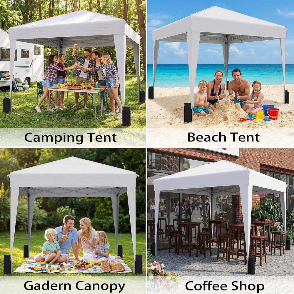 SANWAY 10x10 Pop up Canopy Tent, One-Button, Outdoor Instant Canopy Protable ...