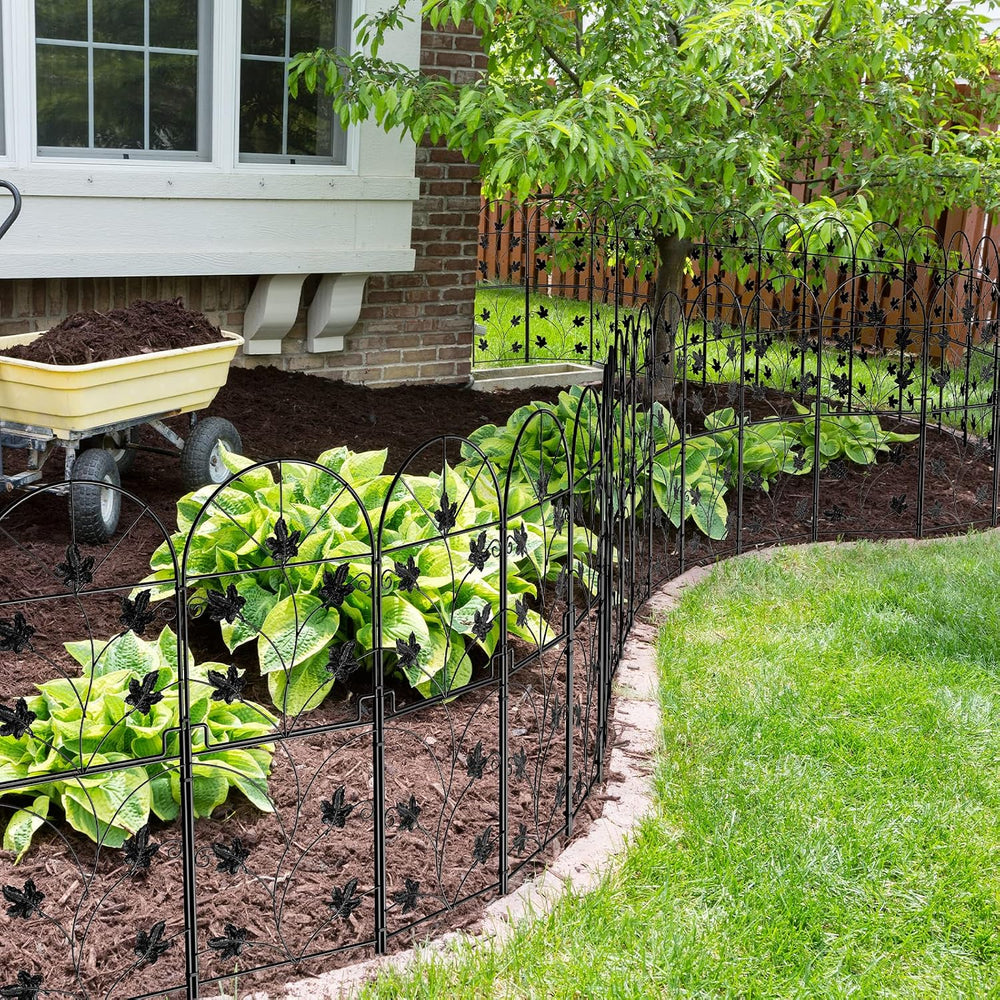 15 Pack Decorative Garden Fence Panels No Dig Fencing, Total 38in (H) x 16ft ...