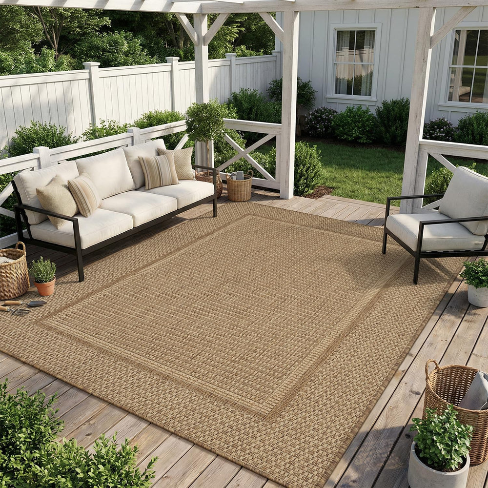 MontVoo-Outdoor Rug-Patio Rug 5x7 ft Polypropylene Indoor Outdoor Rugs Outdoo...