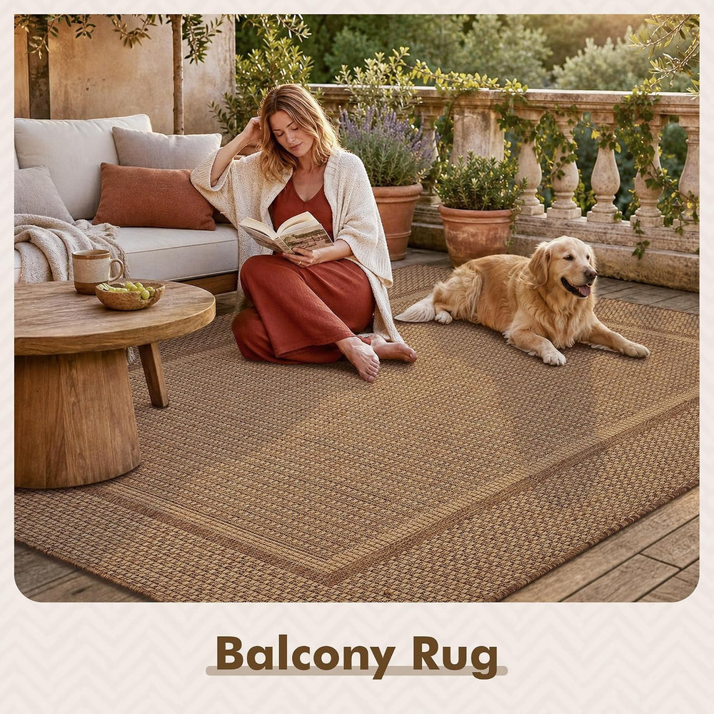 MontVoo-Outdoor Rug-Patio Rug 4x6 Polypropylene Indoor Outdoor Rugs Outdoor C...
