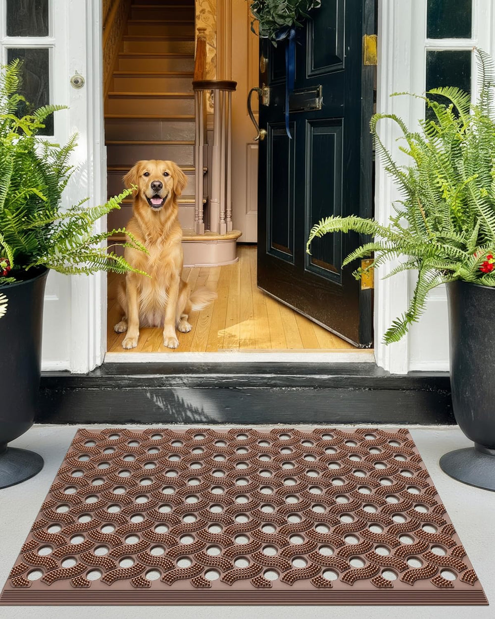 Color&Geometry Super Heavyweight TPE Welcome Mat Outdoor, 24"x36&quo...