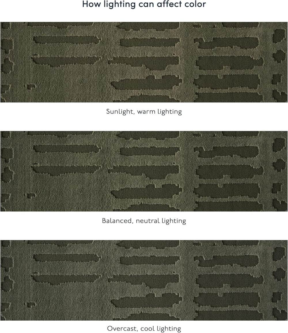 Revival Rugs Shell 7'x9' Area Rugs - Washable, Medium Pile, Green