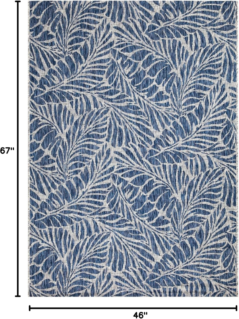 Keen Home Design Waterproof Outdoor Area Rug, Patio Deck Porch, 4x6