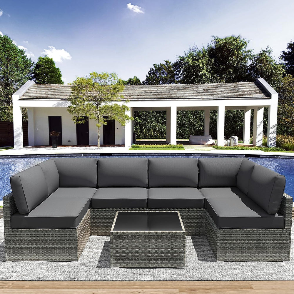 Outdoor Replacement Cushions for Patio Furniture,Water-Resistant Sofa Cushion...