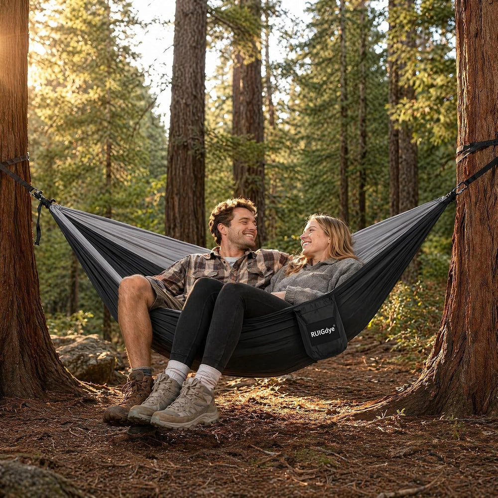 Camping Hammock with Mosquito Net, 650 lbs Portable Hammock with Tree Straps,...