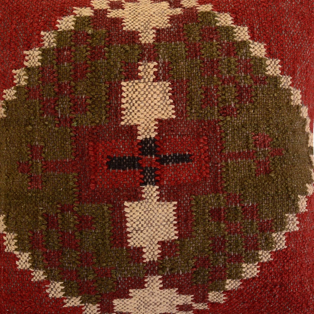 Trade Star 70% Jute 30% Wool Kilim Throw Pillow Covers 18x18 Inche
