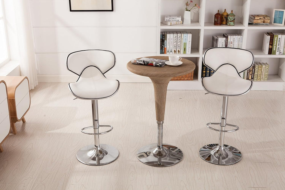 Roundhill Furniture Masaccio Cushioned Leatherette Upholstery Airlift Adjusta...