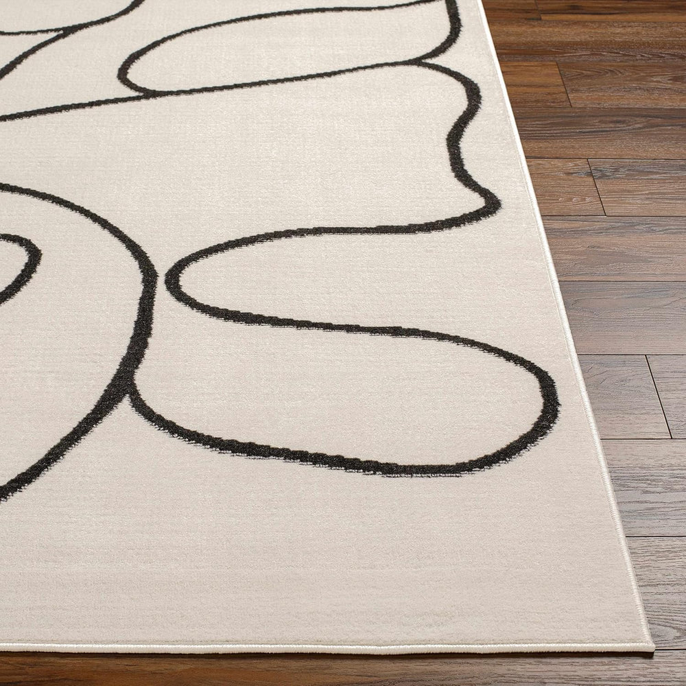 Hauteloom Eilir Modern Abstract Runner Rug - Contemporary Geometric Carpet fo...