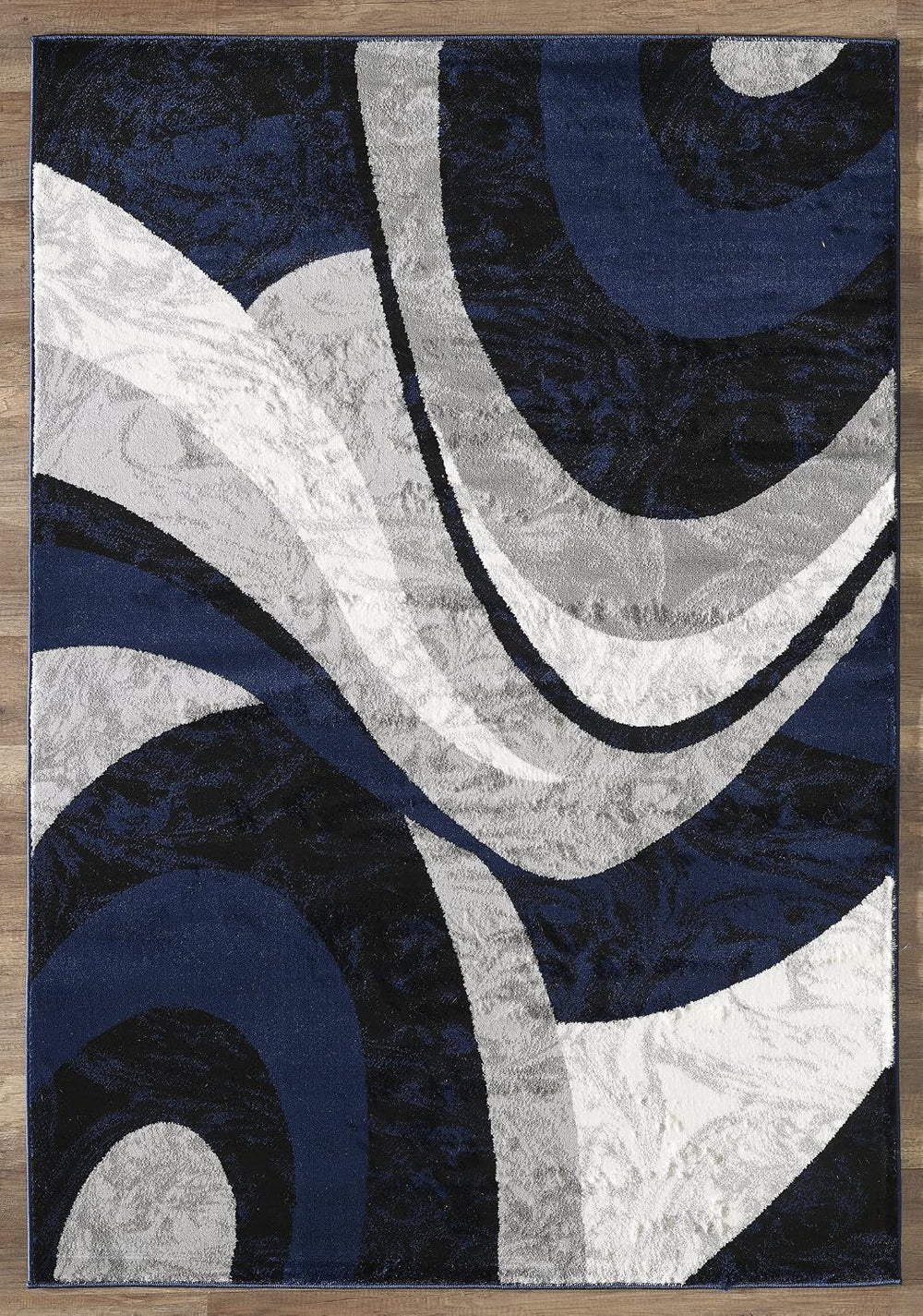 Yafa Home Fashion Modern Contemporary Swirls Design Area Rug, Luxurious, Eleg...