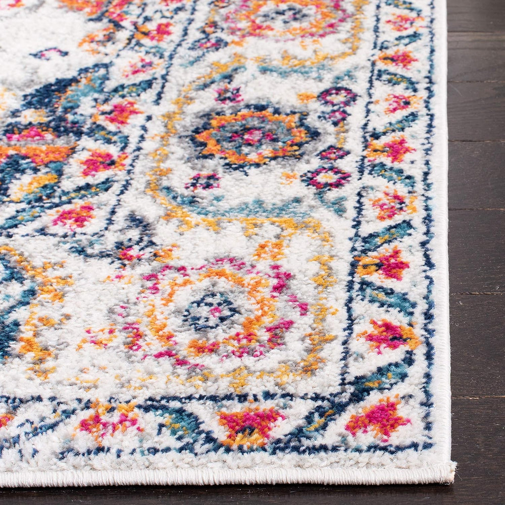 SAFAVIEH Madison Area Rug 8x10, Large Fuchsia & Ivory MAD603R