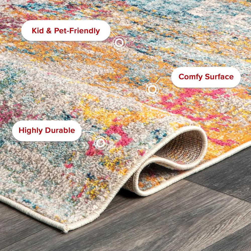 nuLOOM Monet Multicolor Abstract Power Loomed Area Rug, 10' x 14'