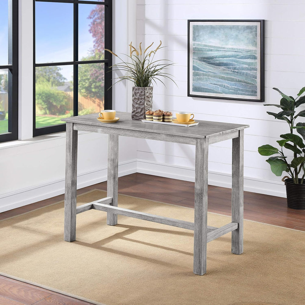 Boraam Sonoma Pub Table - Storm Gray Wire-Brush