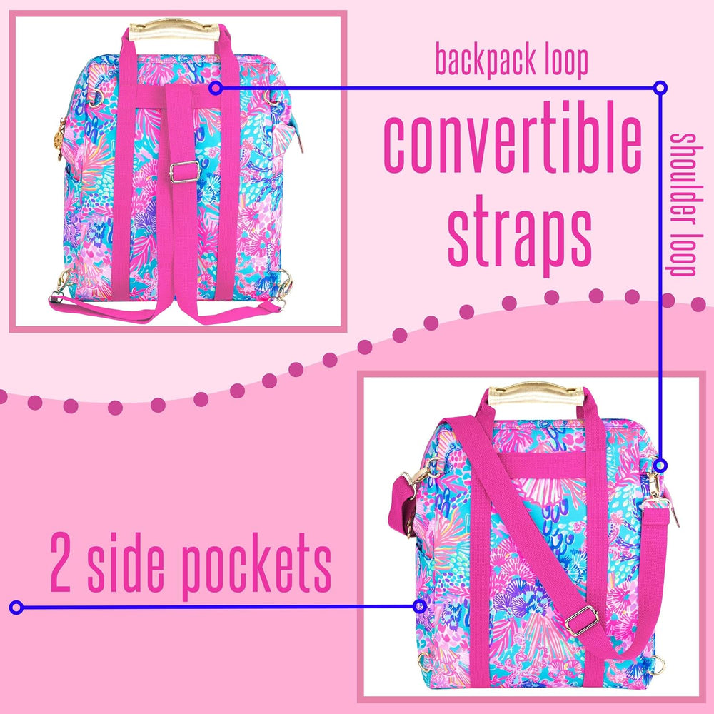 Lilly Pulitzer Insulated Backpack Cooler, Splendor in the Sand