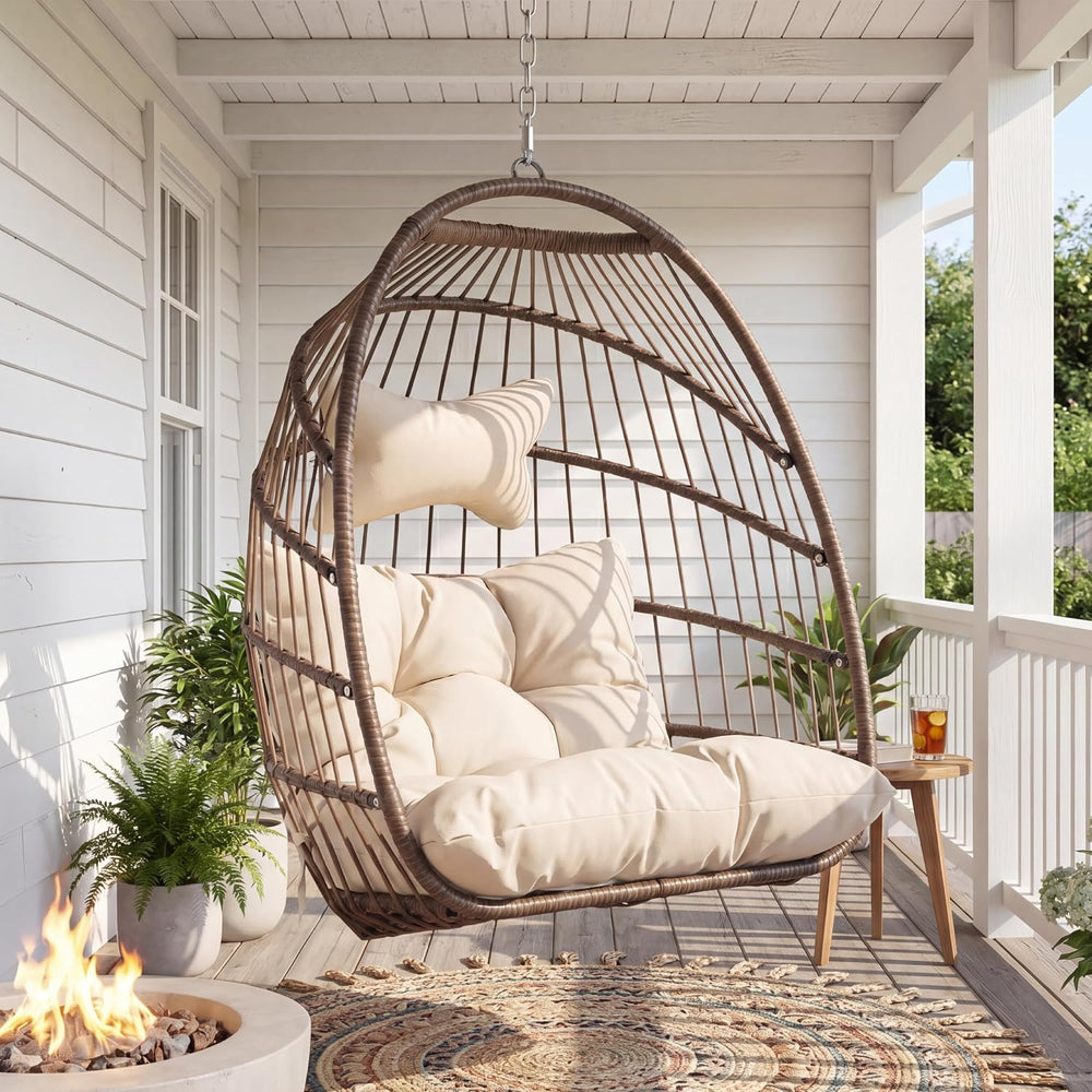 BULEXYARD Heavy-Duty Egg Swing Chair Without Stand, Hanging Egg Chair