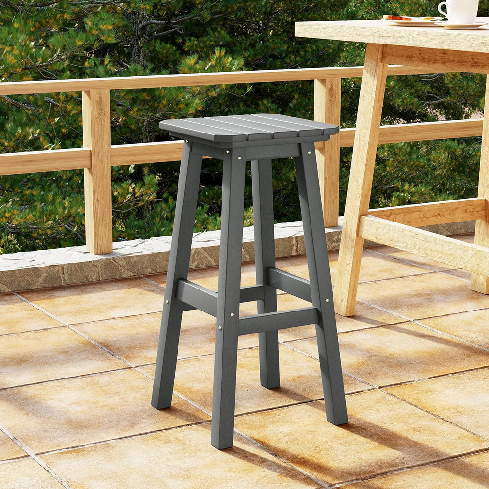 Costaelm 29" Height Outdoor Bar Stools, All-Weather Bar Stools, Adironda...