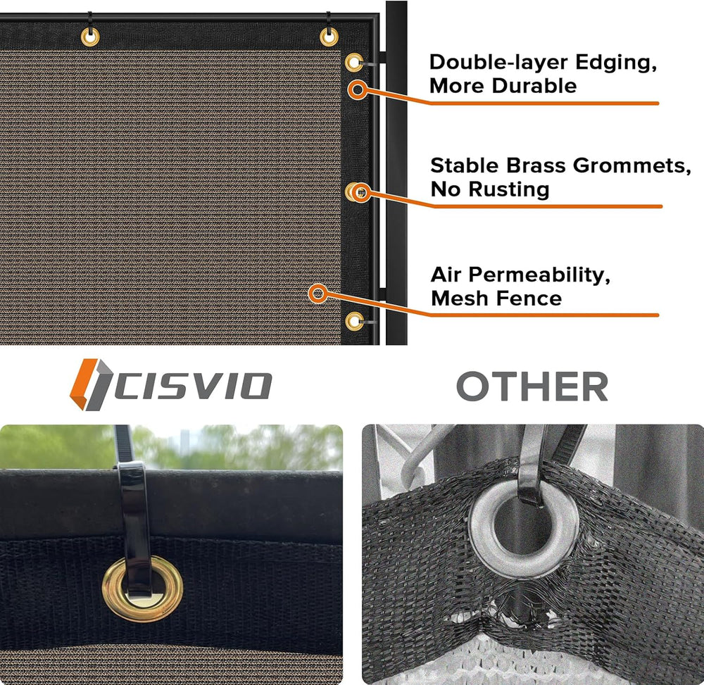 5ftx50ft Fence Privacy Screen Heavy Duty 170 GSM Windscreen & Dustproof F...
