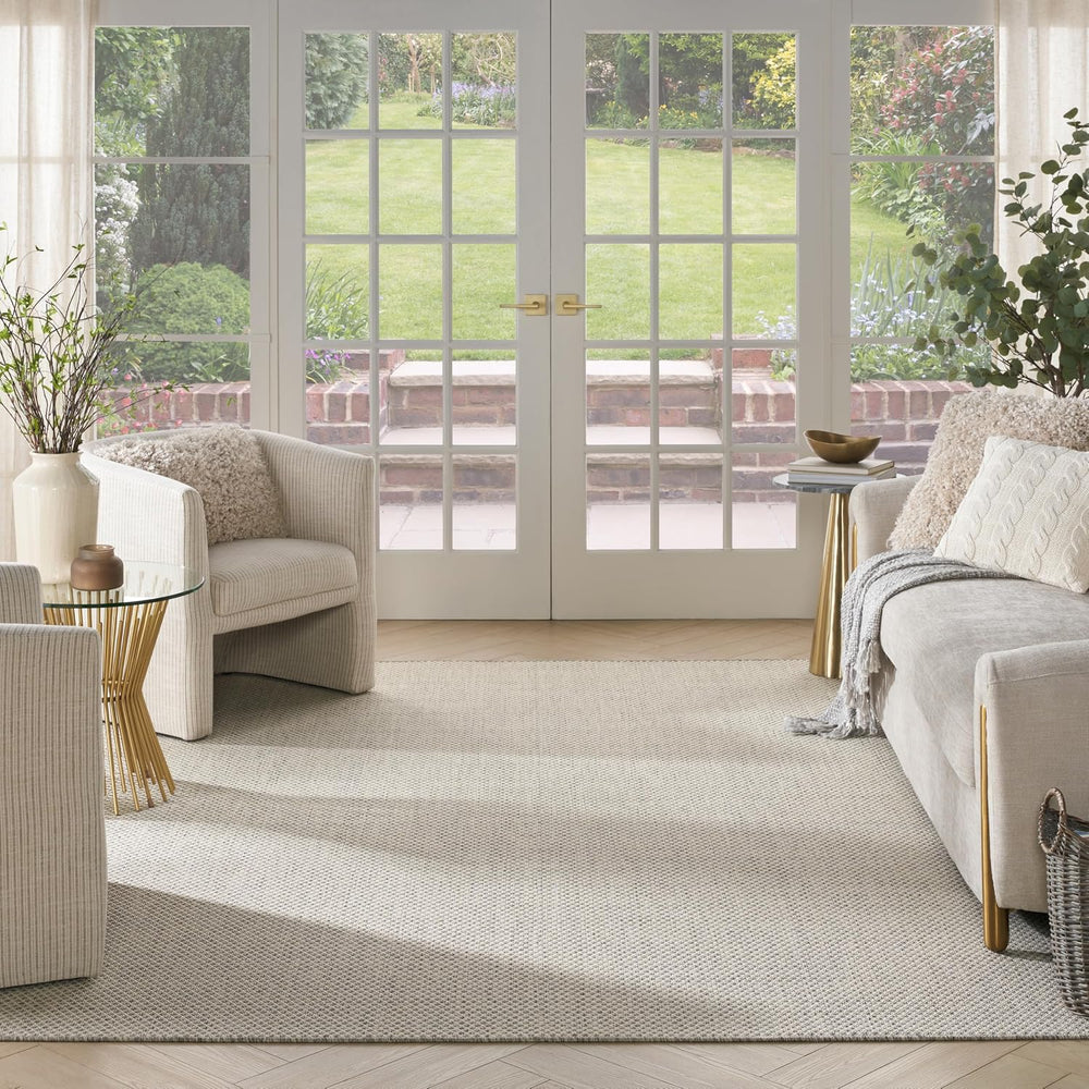 Nourison Home Courtyard 9' x 12' Indoor/Outdoor Serged Edges Area Rug...