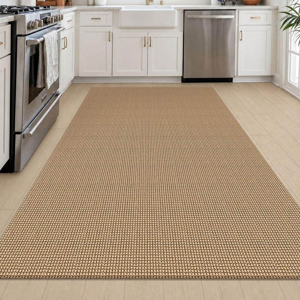 EARTHALL Woven Area Rug 4x6 Ft Washable Rugs for Entryway Non Slip Braided Th...