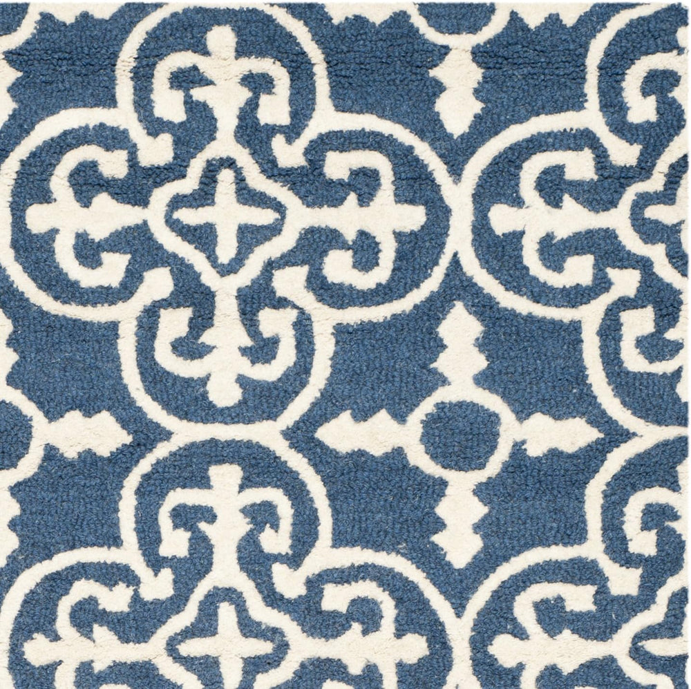 SAFAVIEH Cambridge Collection Area Rug - 10' x 14', Navy & Ivory,...
