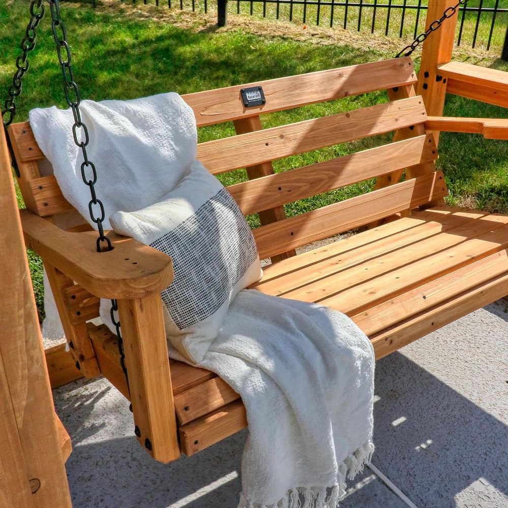 Backyard Discovery Callahan 8' x 5' Cedar Wood Outdoor Patio Pergola ...