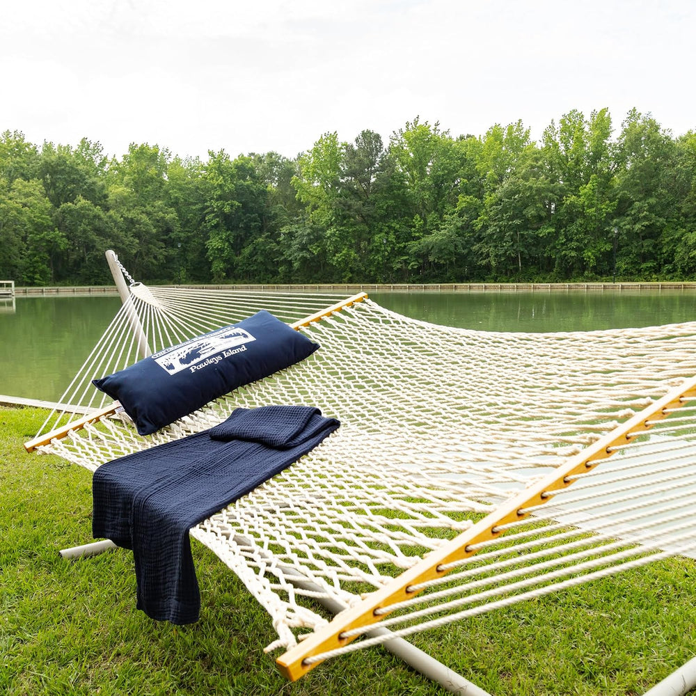 Original Pawleys Island Deluxe Oatmeal DuraCord Rope Hammock – 13 ft. x 65 in...
