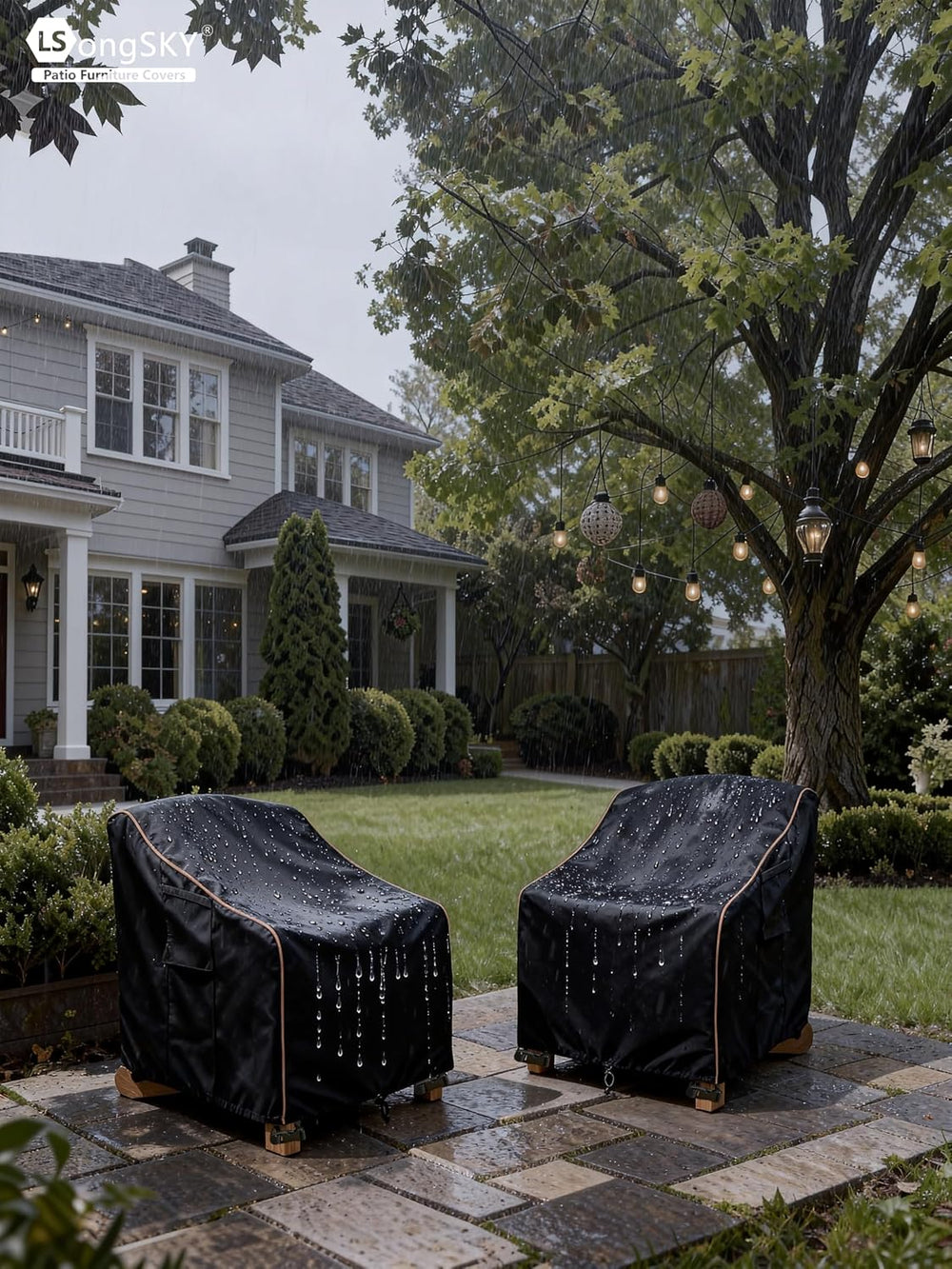 Adirondack Chair Covers 2 Pack,Waterproof Heavy Duty Outdoor Chair Covers,Adi...