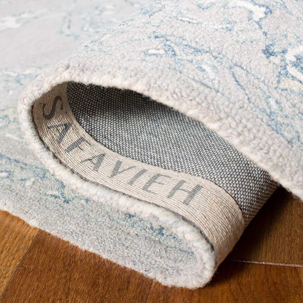 SAFAVIEH Micro-Loop Collection Area Rug - 10' x 14', Light Grey &...