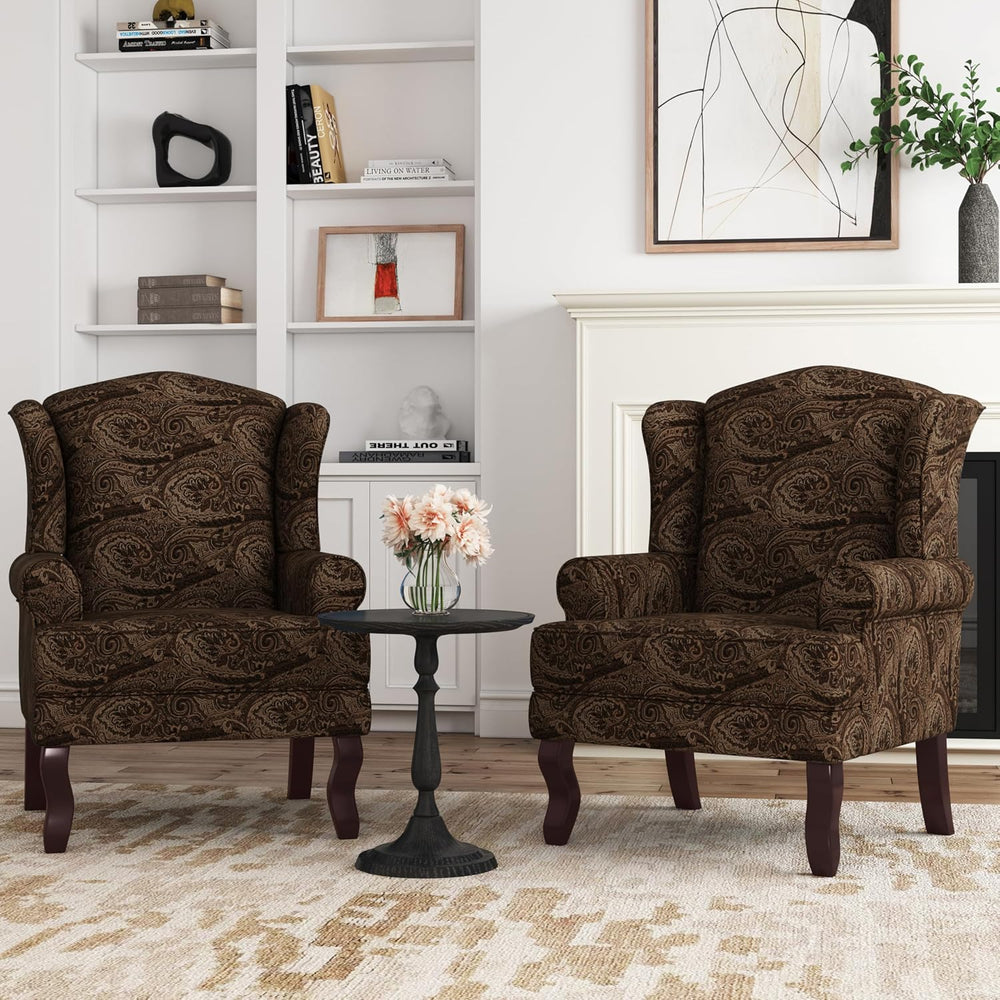 Accent Chair, High Back Upholstered Armchair with High Resilience Sponge &amp...