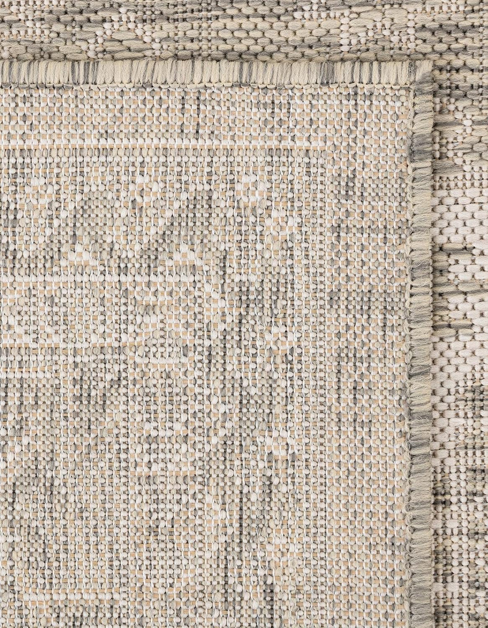 Rugs.com - Outdoor Aztec Rug – 2' x 3' 1 Light Gray Indoor/Outdoor Ru...