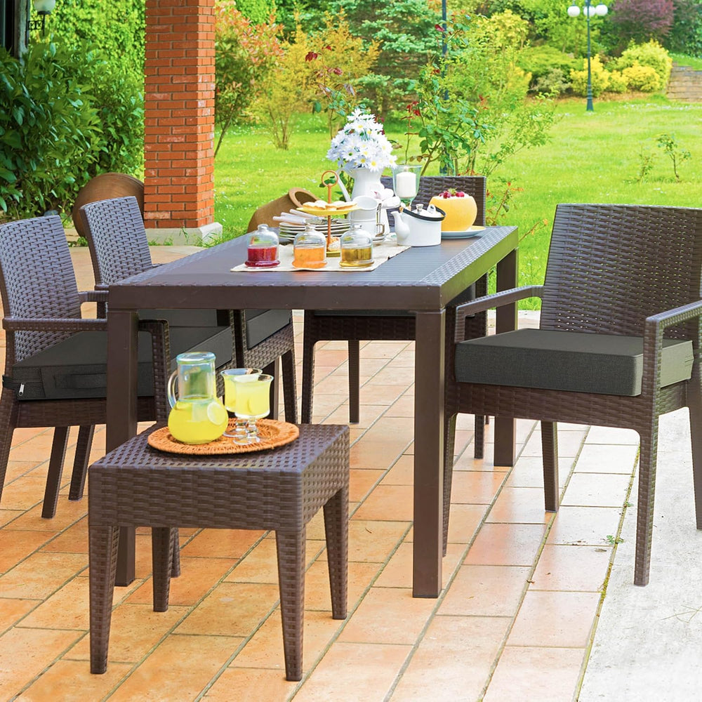YENING Memory Foam Outdoor Chair Cushions Waterproof 4 Inch Extra Thick Patio...