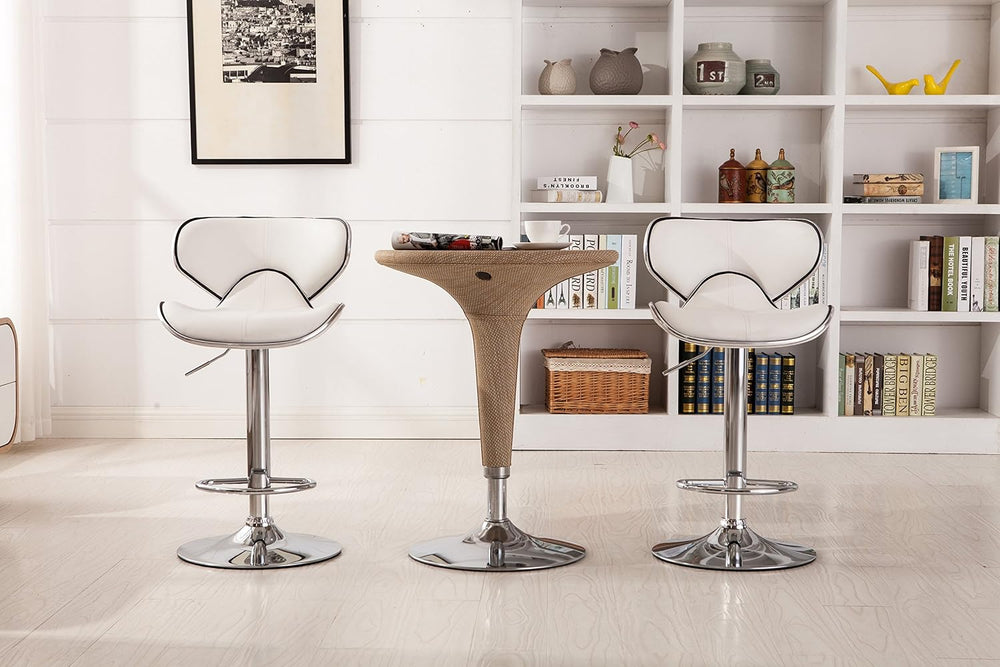 Roundhill Furniture Masaccio Cushioned Leatherette Upholstery Airlift Adjusta...