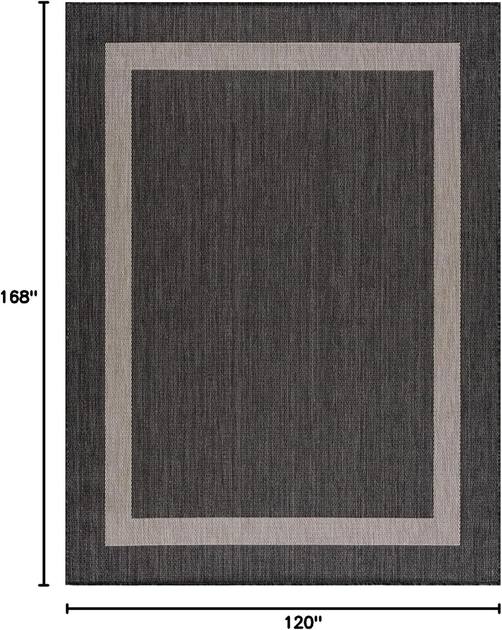 CAMILSON Outdoor Rug 10x14, Large Modern Outside Rugs for Patios Porches Wate...